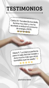 testimonios de bombillos led